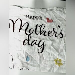 Baby Muslin Swaddle Blanket | Soft Lightweight White Pink Heart Wrap